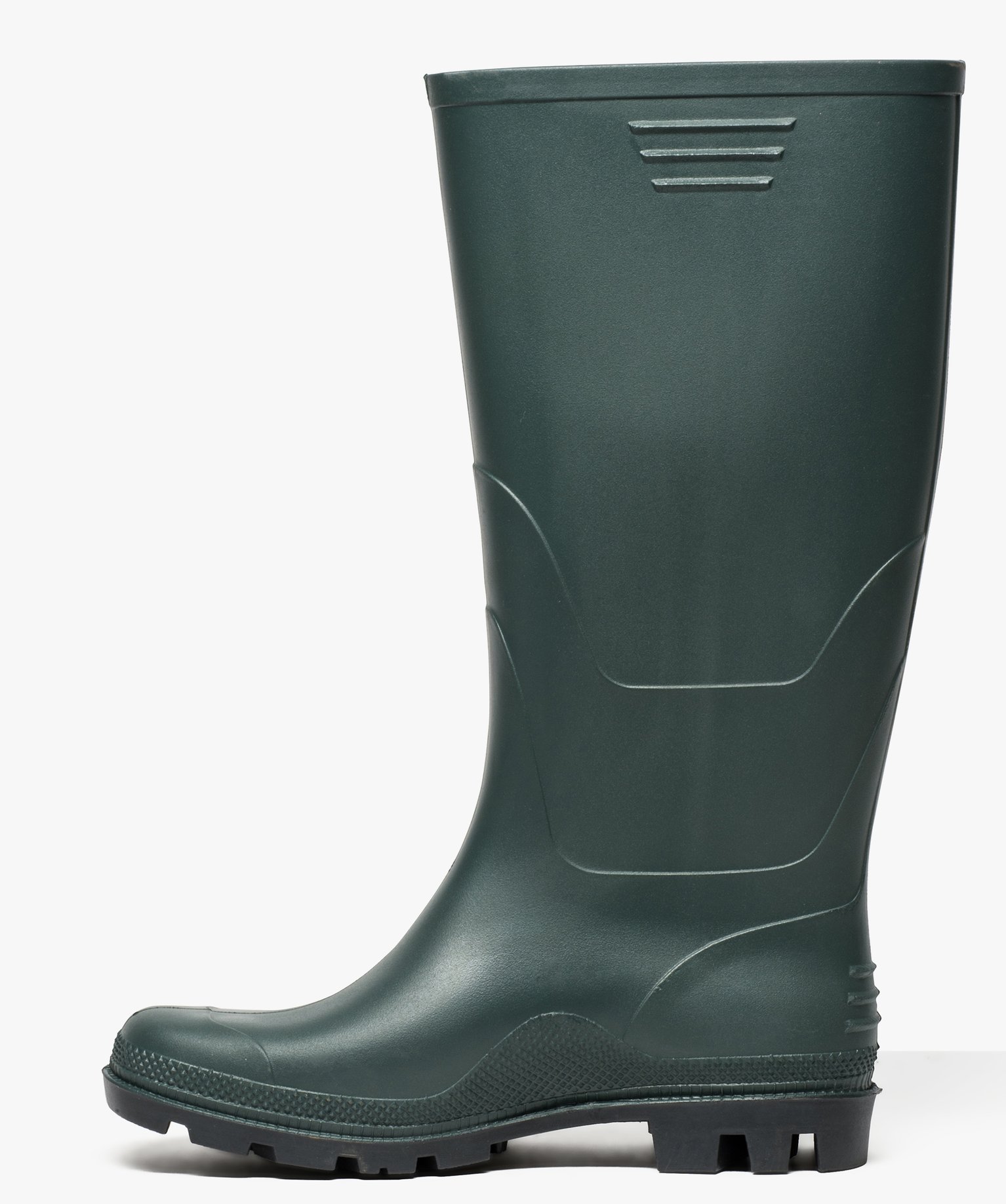 Bottes de pluie à semelle crantée kaki | GEMO