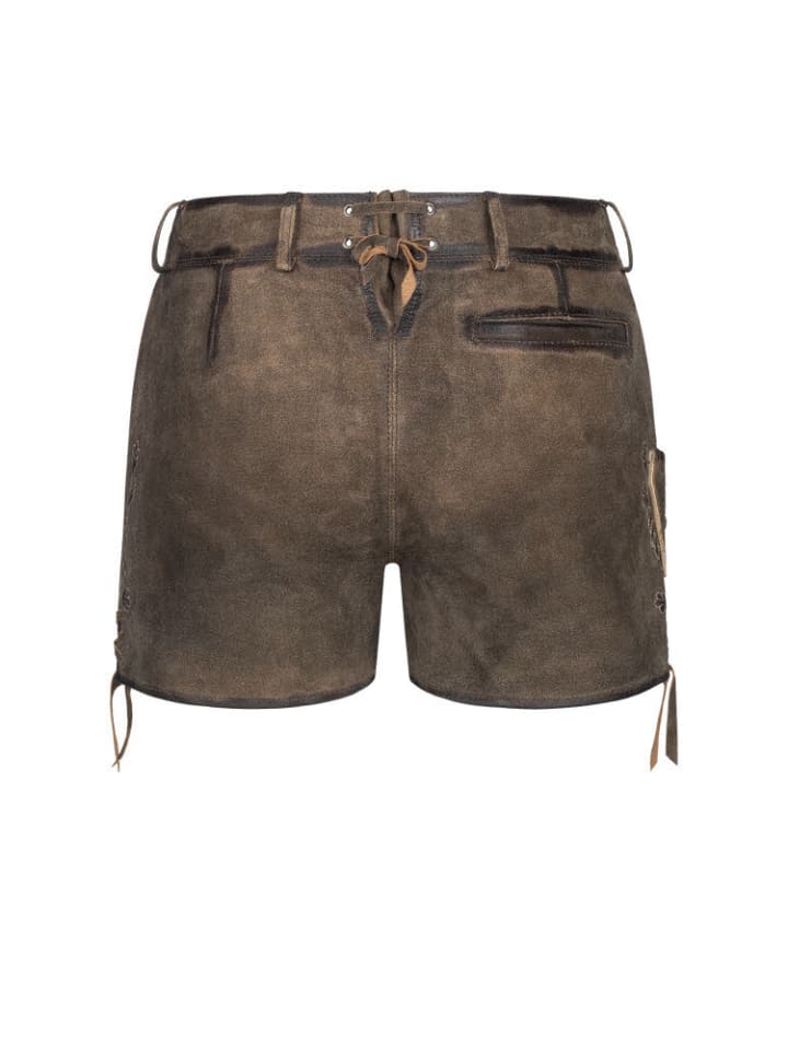 Nübler Lederhose Hotpant Viona in Hellbraun günstig kaufen