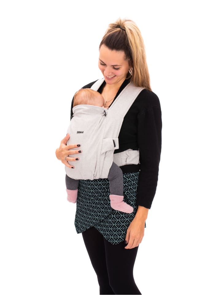 fillikid Bauchtrage Natural Exklusiv in Hellgrau Melange günstig kaufen onesize
