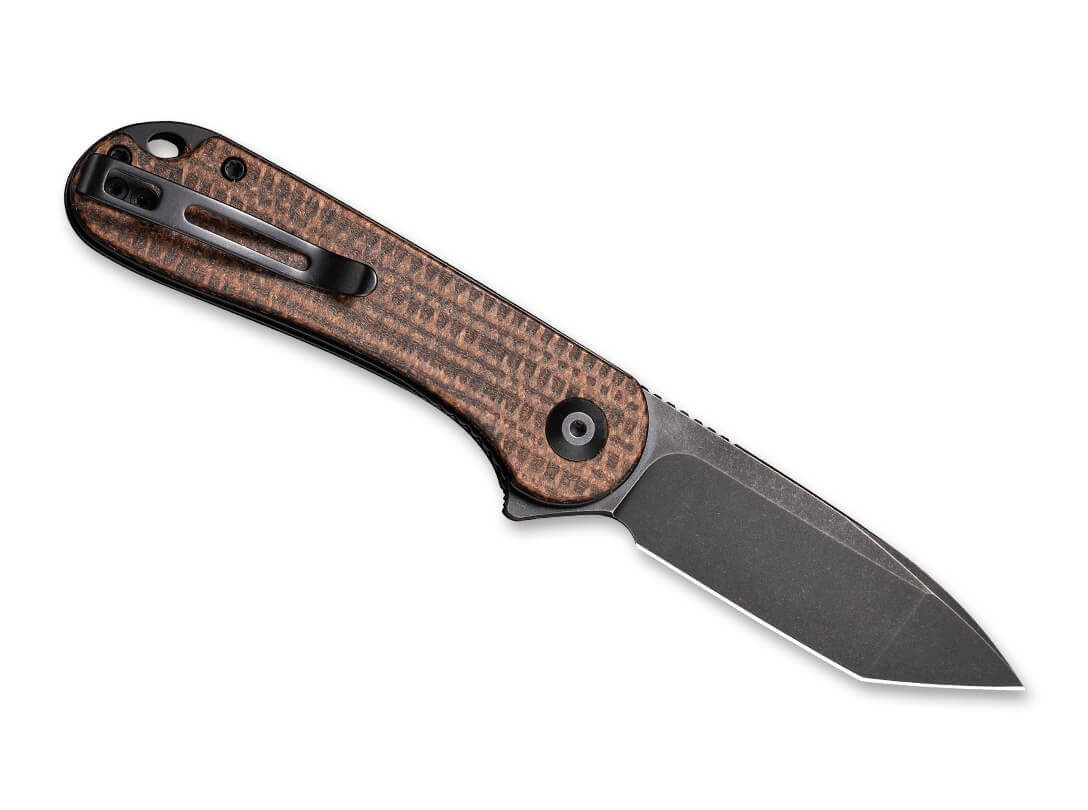 Elementum Micarta Dark Brown Tanto