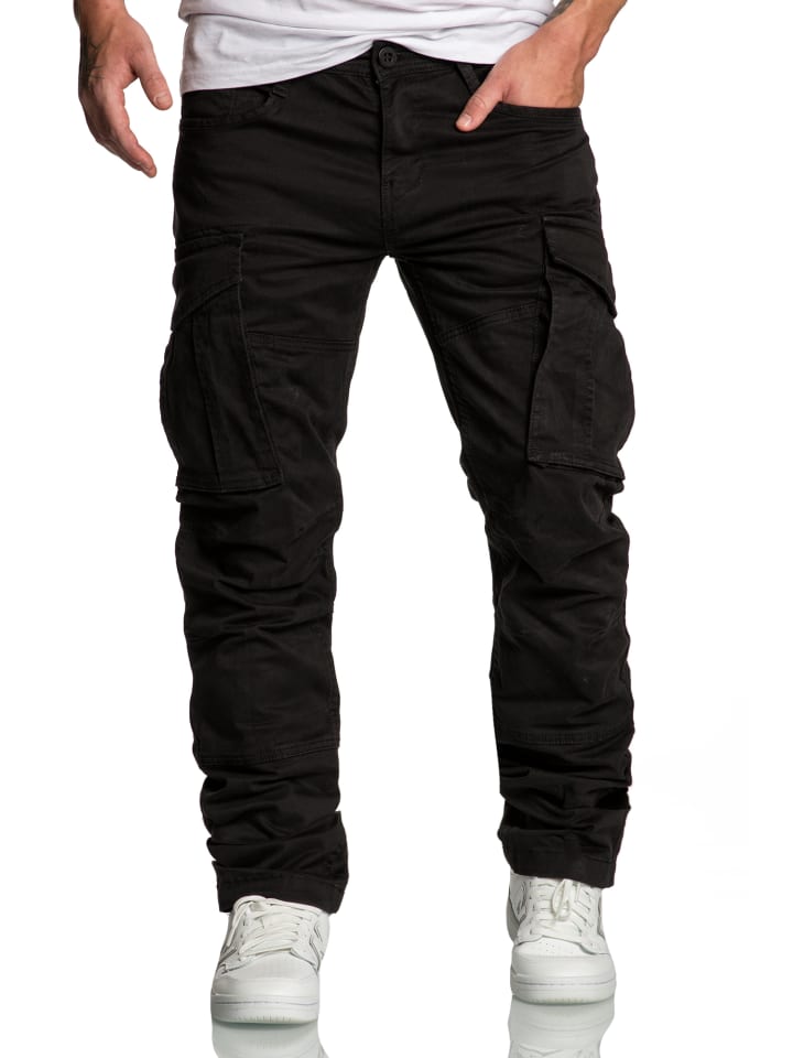 Amaci&Sons Cargo Jogger-Chino WYATT in Schwarz günstig kaufen
