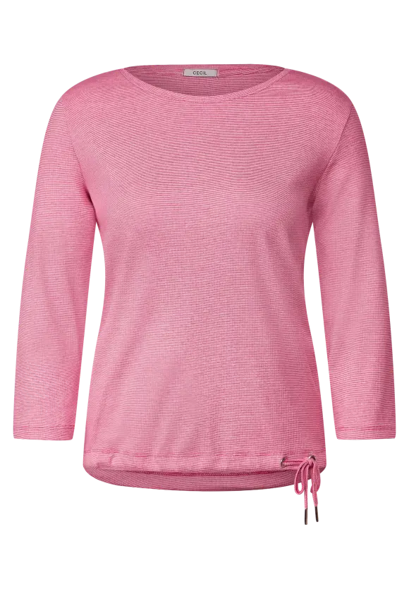 CECIL Rippshirt mit 3/4 Ärmel