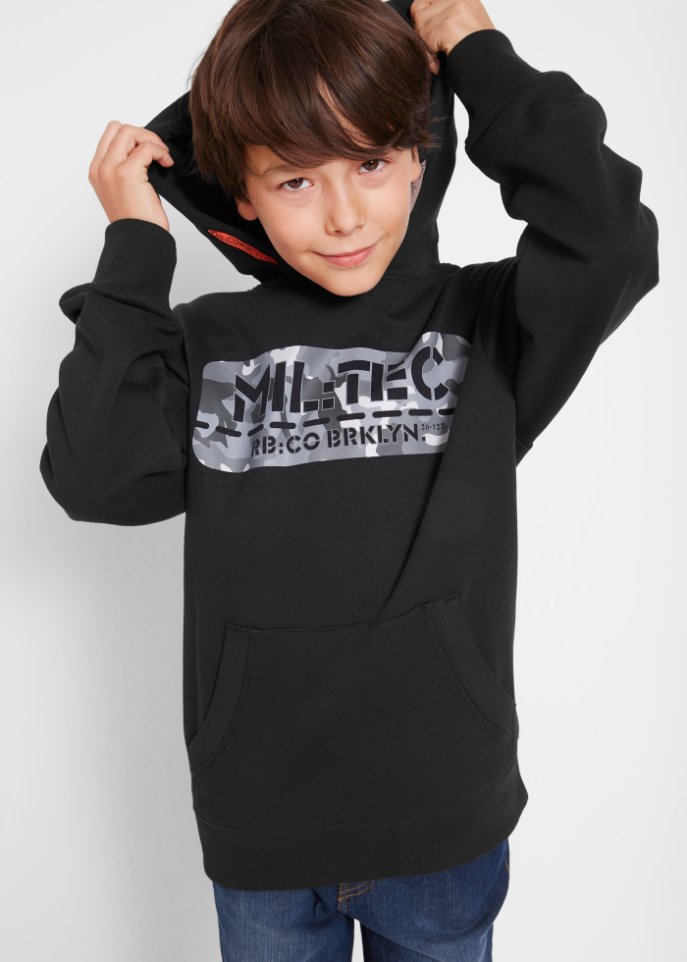 Jungen Kapuzensweatshirt aus Bio-Baumwolle