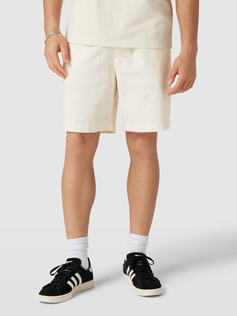 Bermudas mit elastischem Bund in offwhite