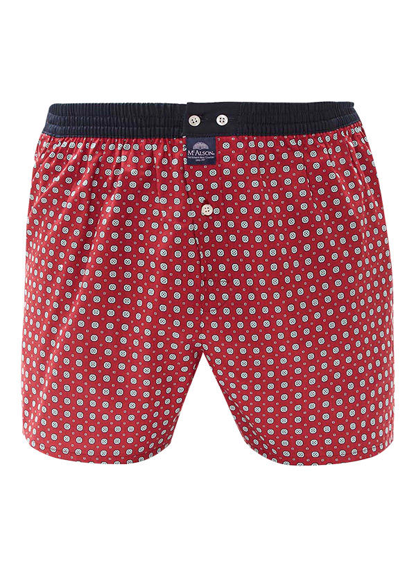 MC ALSON, Boxershorts, Baumwolle, rot gemustert