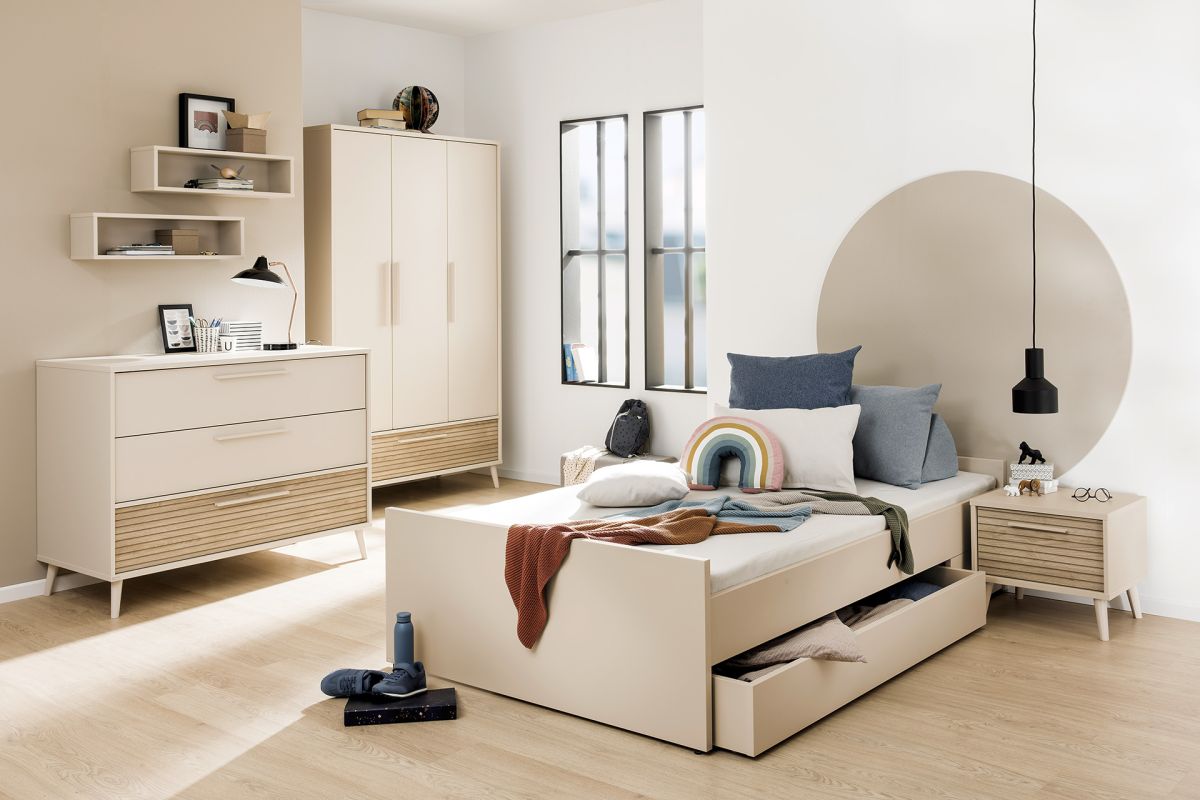 Paidi Unterschiebebett Little Flo Beige 90 x 200 cm