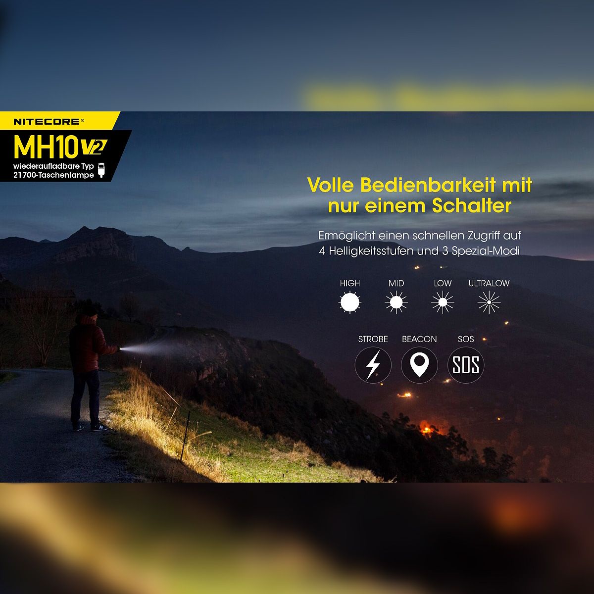 LED Taschenlampe MH10S