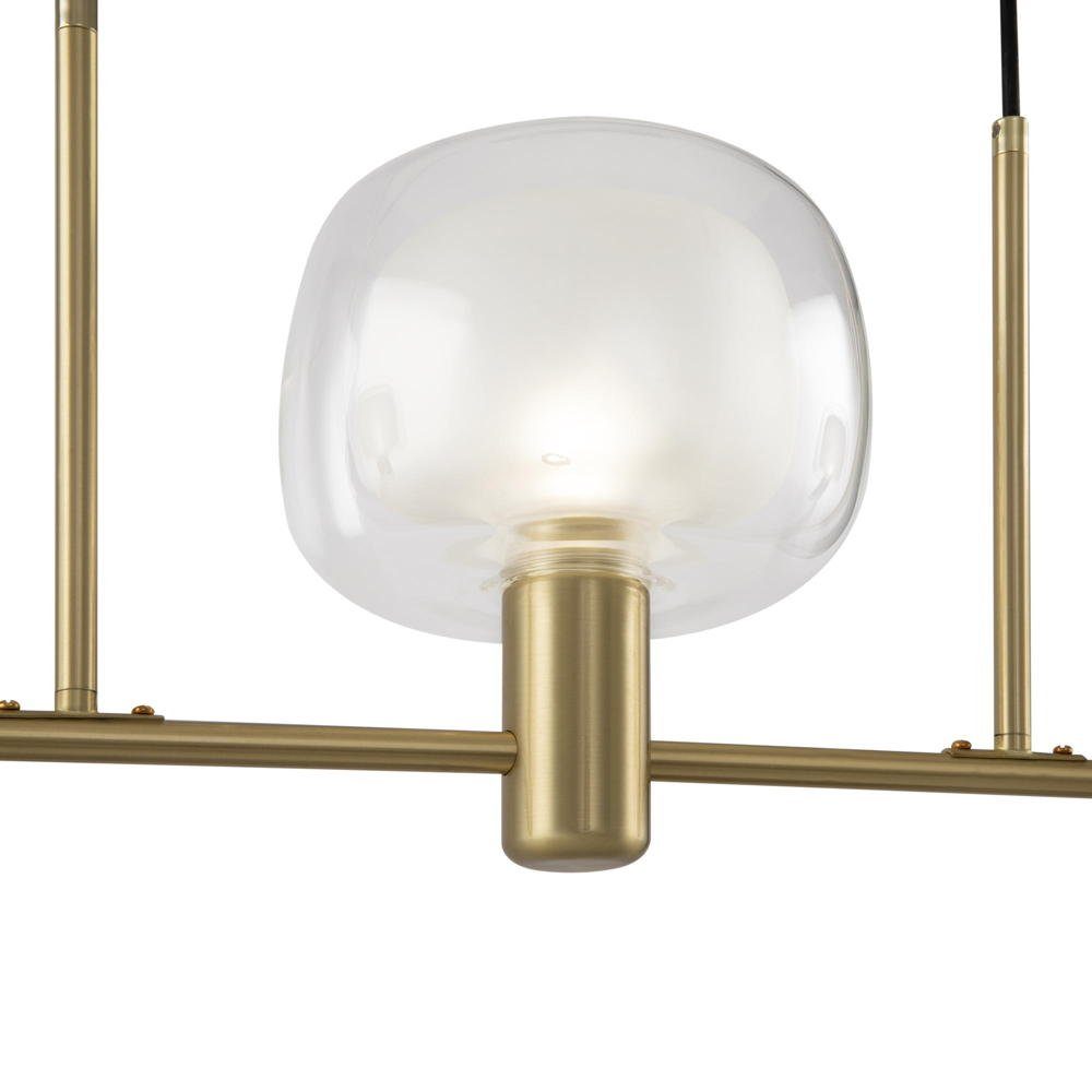 click-licht Hängeleuchte Pendelleuchte Vision in Gold und Transparent E14 3-flammig, keine Angabe, Leuchtmittel enthalten: Nein, warmweiss, Hängeleuchte, Pendellampe, Pendelleuchte