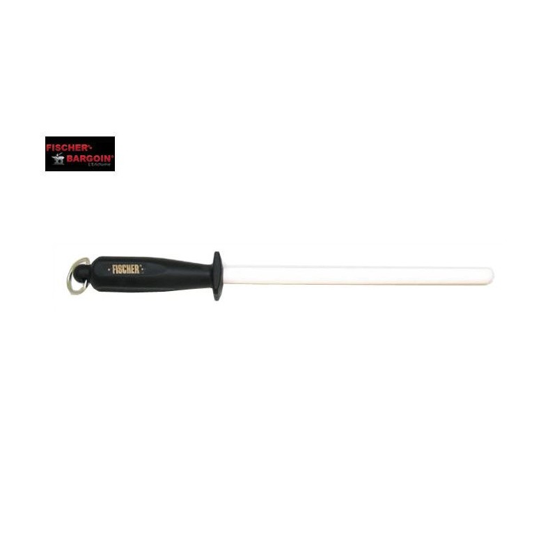 Wetzstahl aus Keramik, rund, Fischer Bargoin 25 cm.
