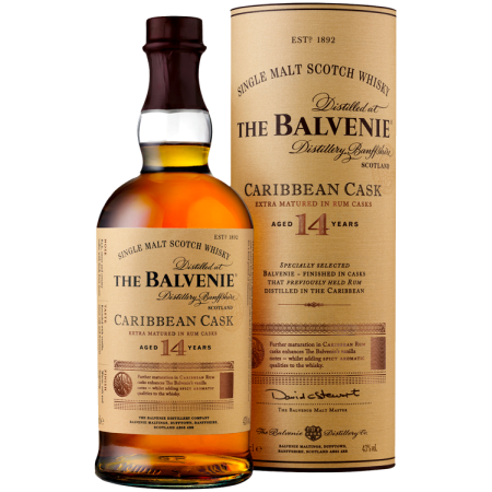 THE BALVENIE - CARRIBEAN CASK 14 ANS - EN ETUI