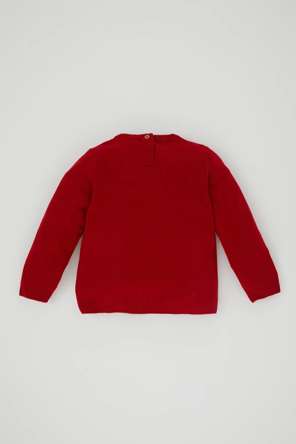 DeFacto  Baby-Mädchen-Pullover mit normaler Passform und Rundhalsausschnitt