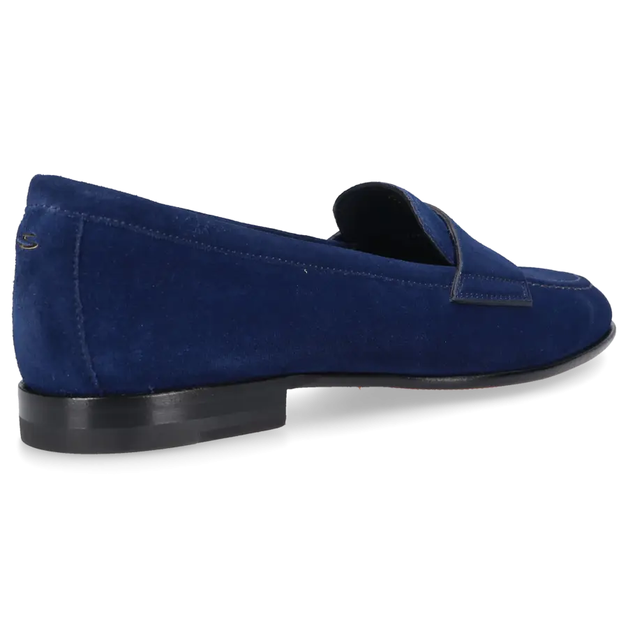 Santoni - Loafer 59962 Veloursleder - blau