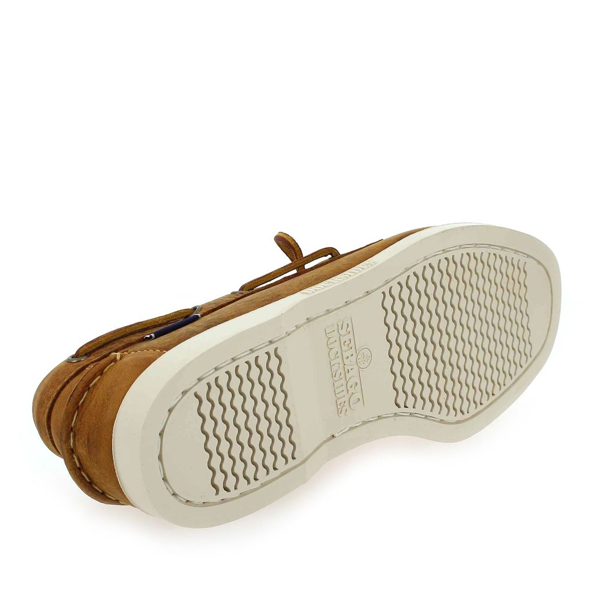 Sebago  DOCKSIDE PORTLAND CRAZY H - Cognac