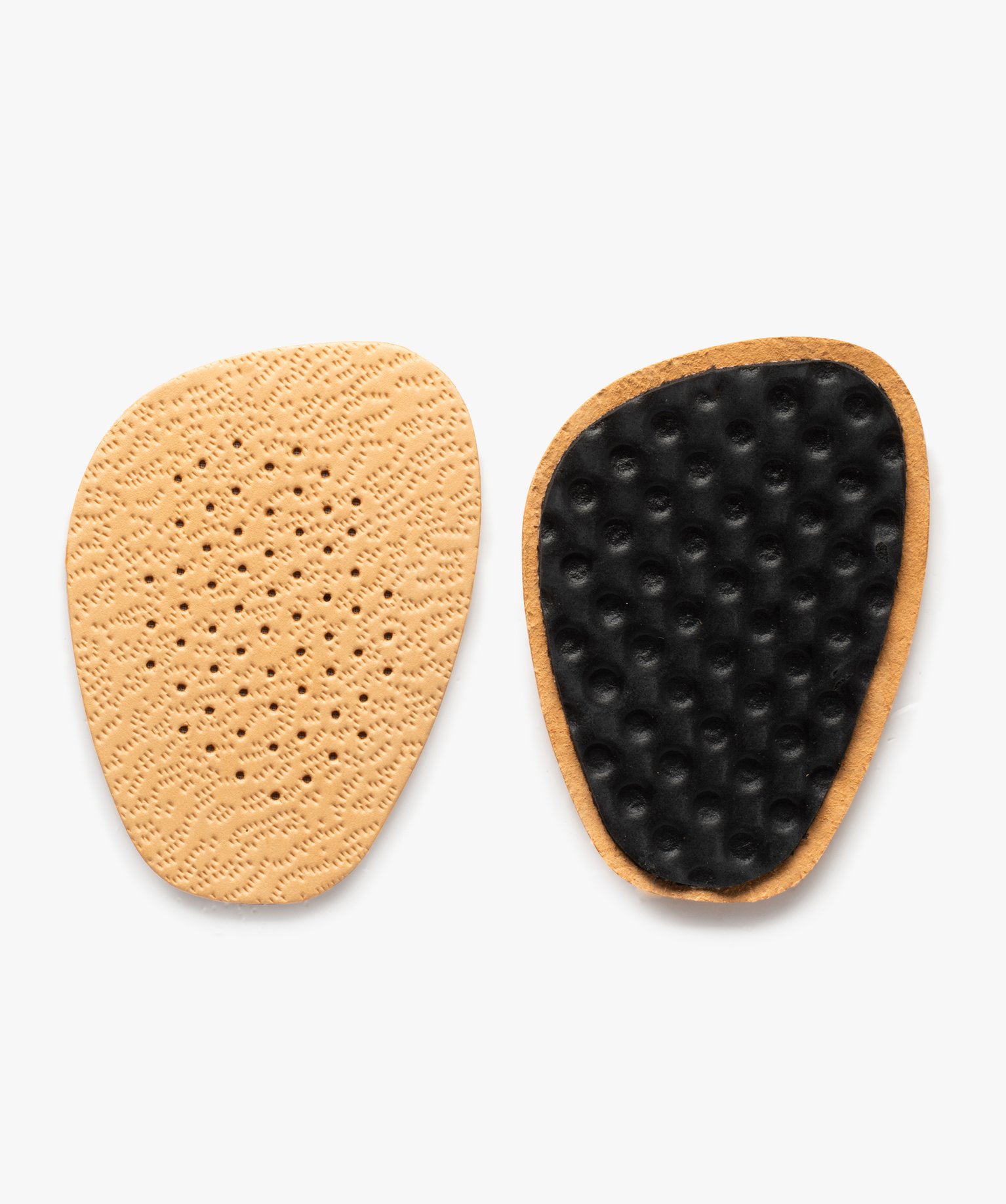 Semelles femme anti-échauffement en cuir et en latex beige | GEMO