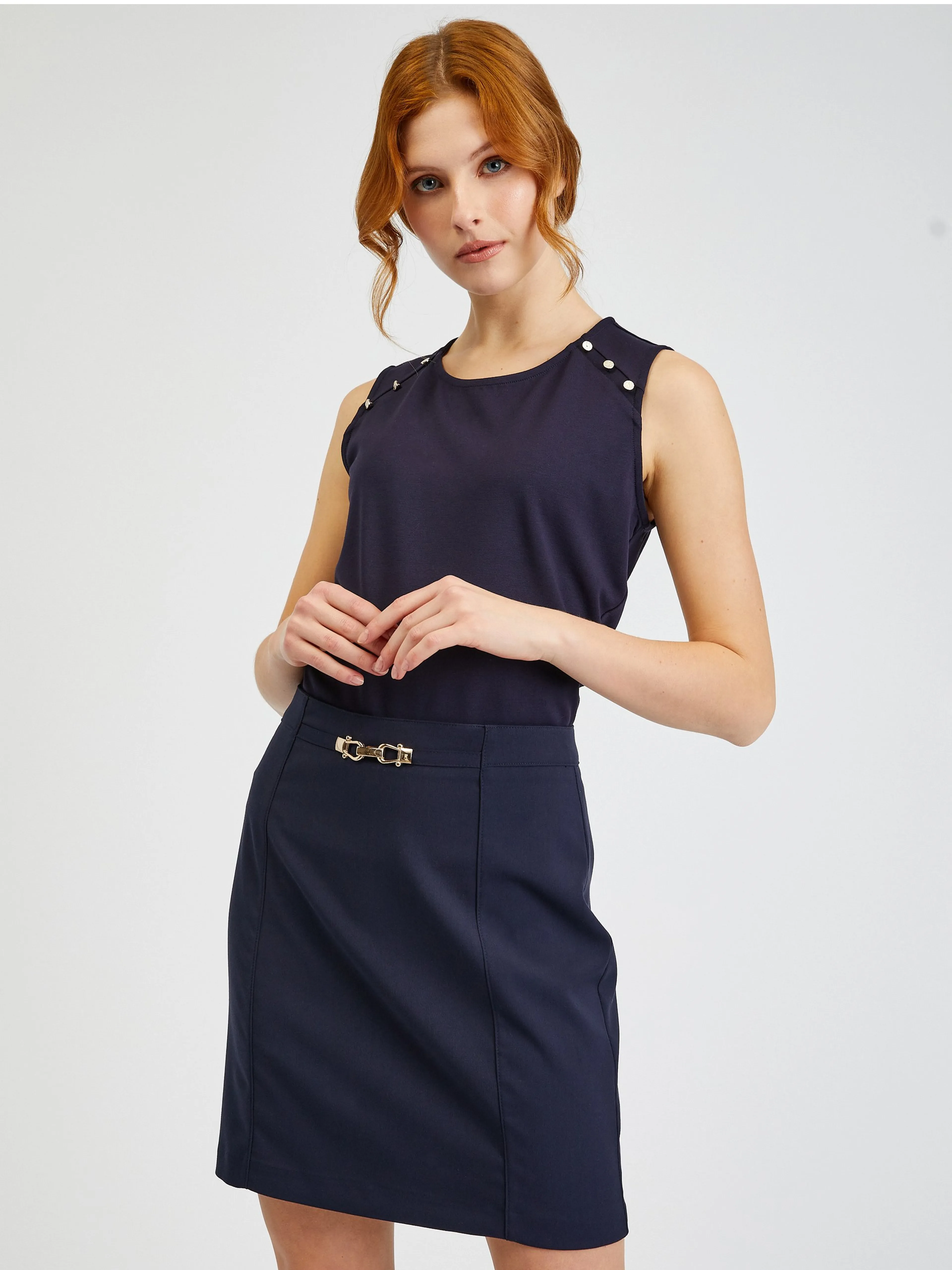 Dunkelblauer Damenrock ORSAY