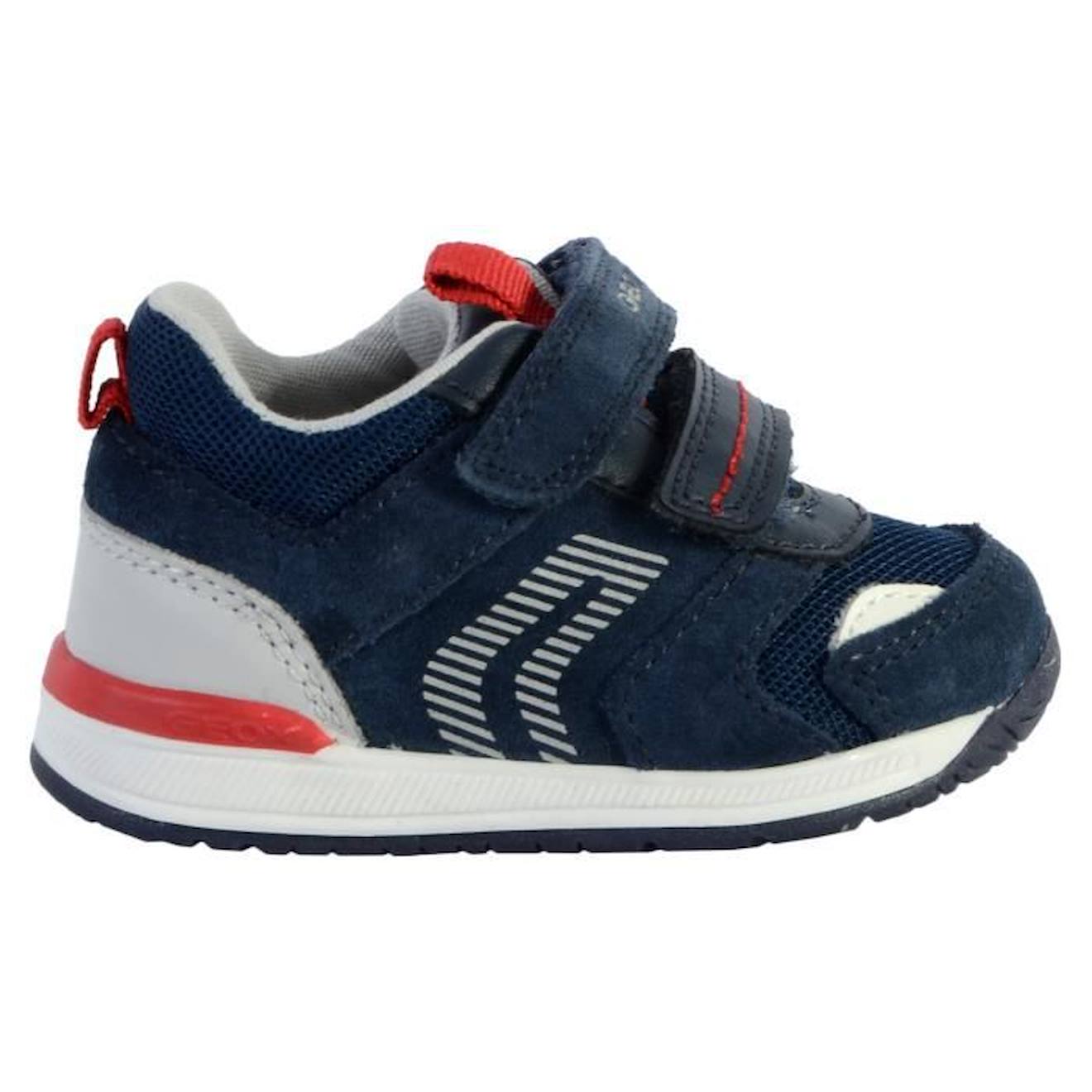 Basket Cuir Bébé Geox Rishon bleu