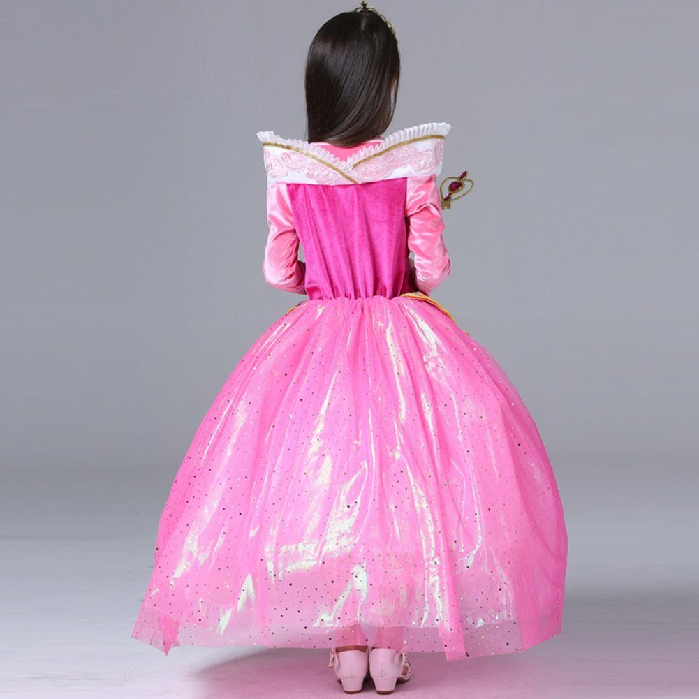 Katara Prinzessin-Kostüm Märchenkleid Kinderkostüm Dornröschen für Mädchen, Dornröschen, Kostüm, Faschingskostüm, Karnevalskostüm