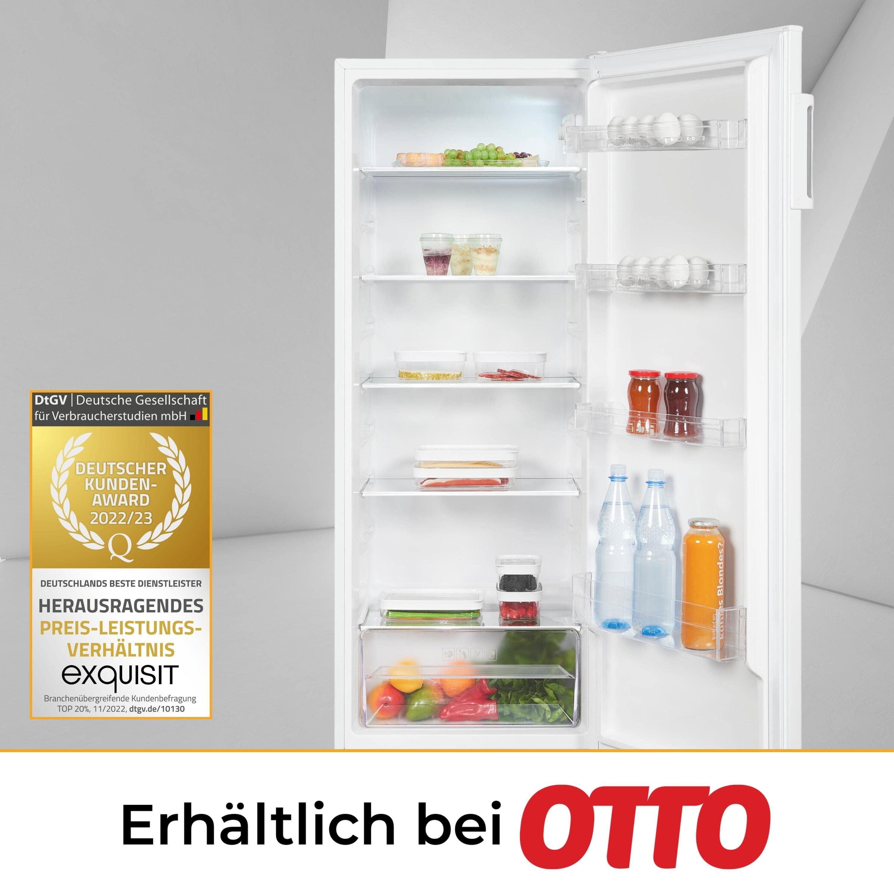 exquisit Vollraumkühlschrank KS5320-V-H-040E, 142.6 cm hoch, 54.4 cm breit
