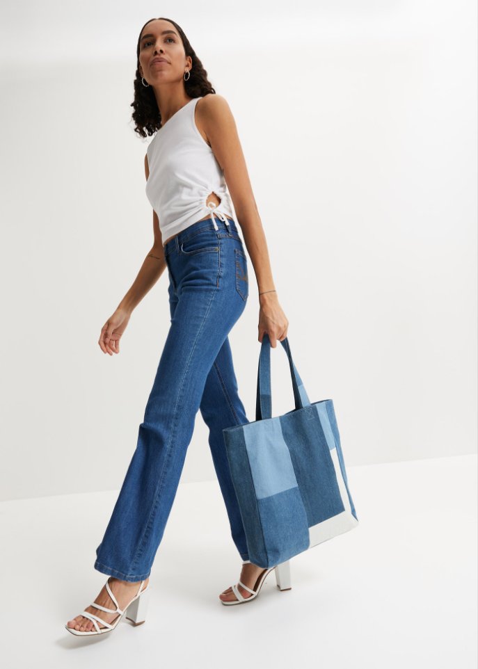 Komfort-Stretch-Jeans Bootcut