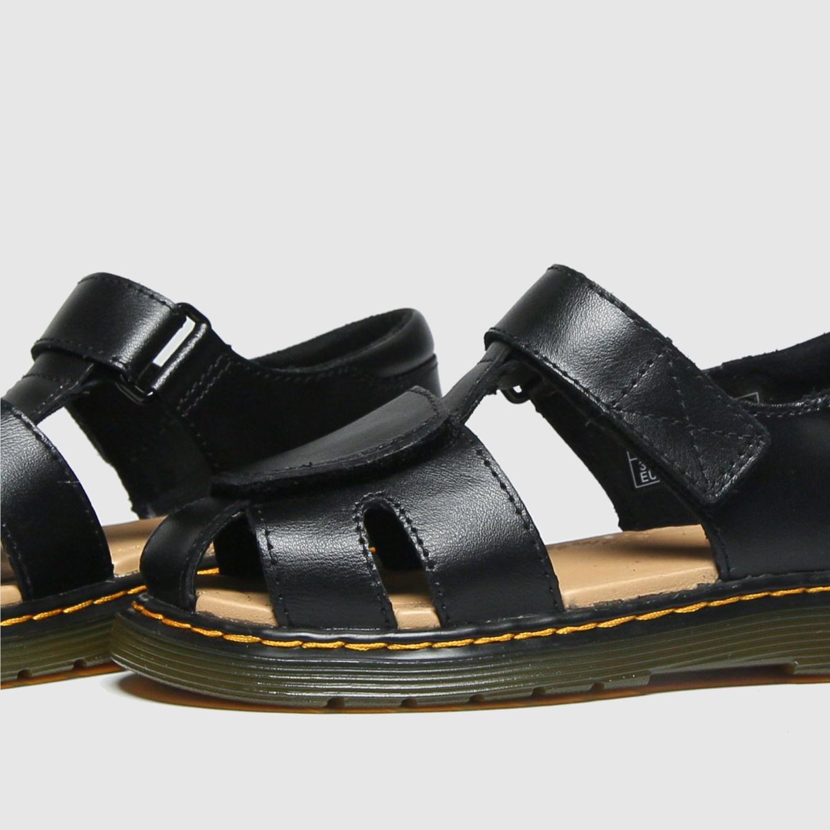 Černé dětské sandály Dr. Martens Moby II
