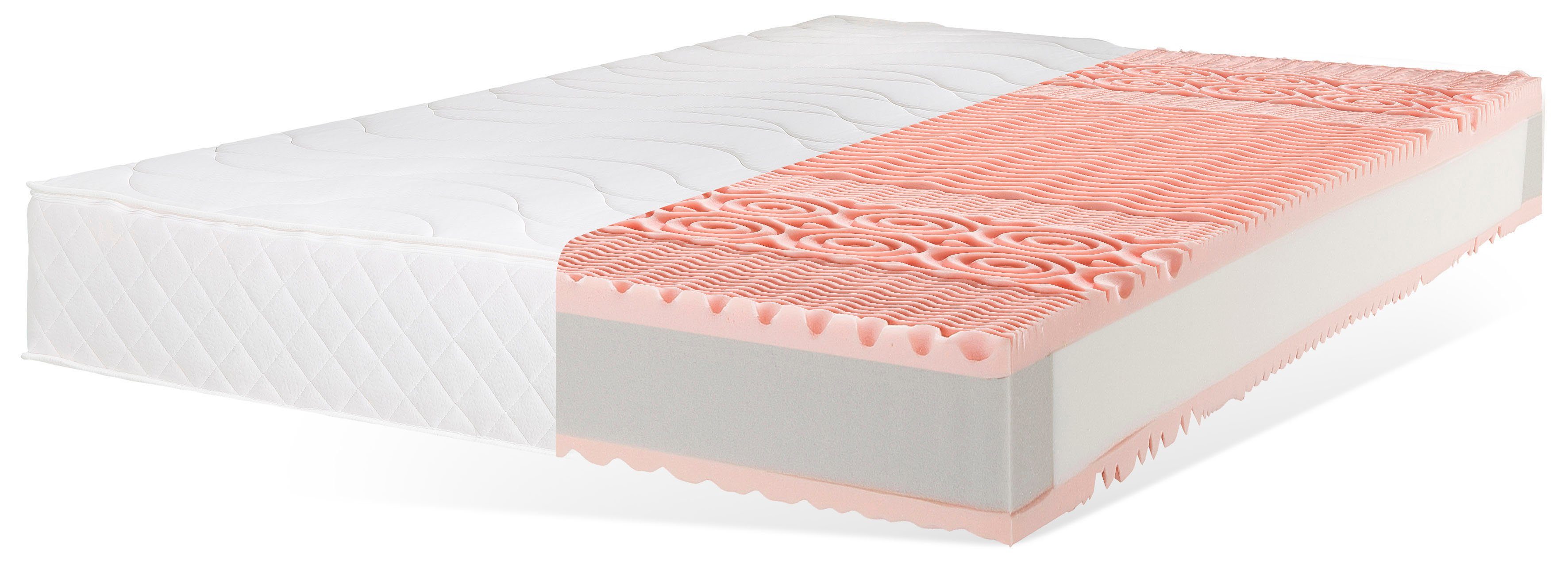Taschenfederkernmatratze Syke, 7-Zonen Matratze, Matratze für Erwachsene & Senioren, DELAVITA, 24 cm hoch, Matratze mit Sitzkantenverstärkung, 90x200 cm und weitere Größen