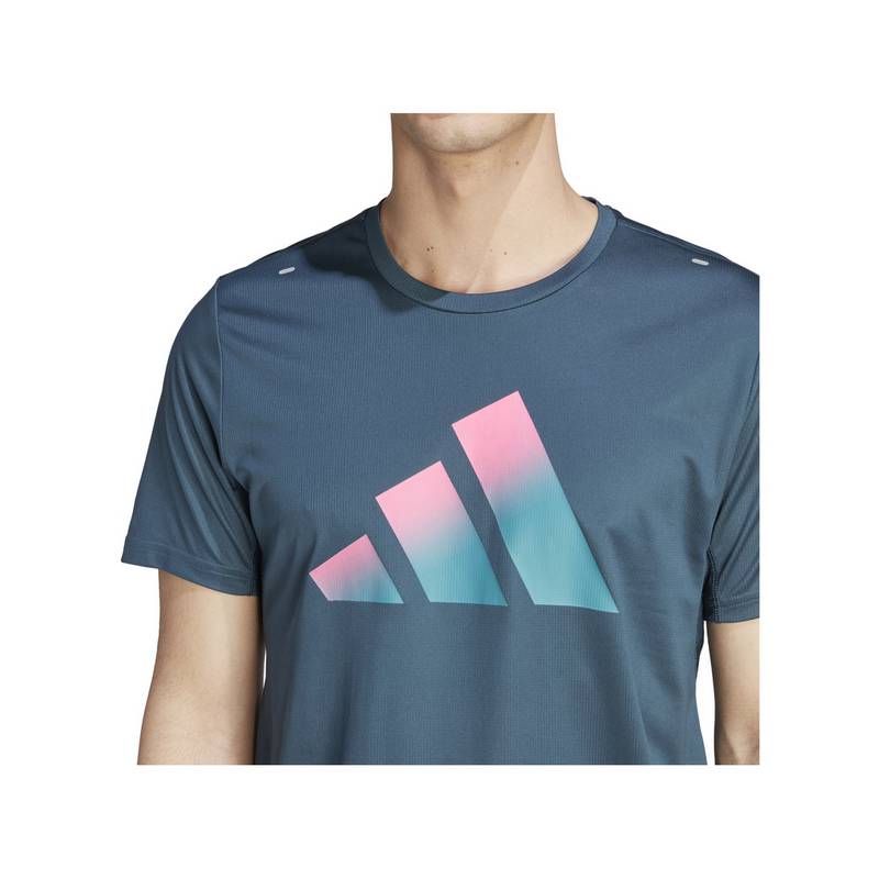adidas Run Icons 3Bar T-Shirt Laufshirt Herren