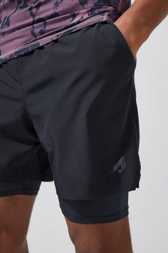Active matte Poly 2-in-1 Shorts