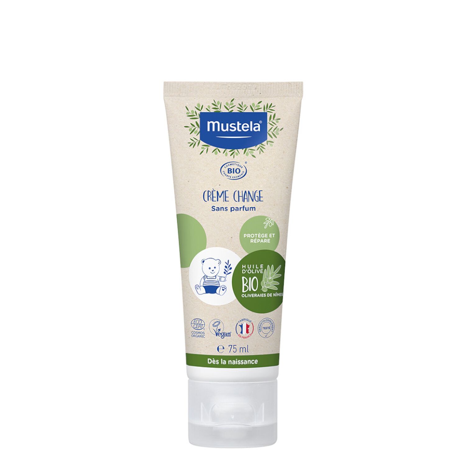 Mustela Crème Change BIO Sans Parfum Protège & Répare 75 ml