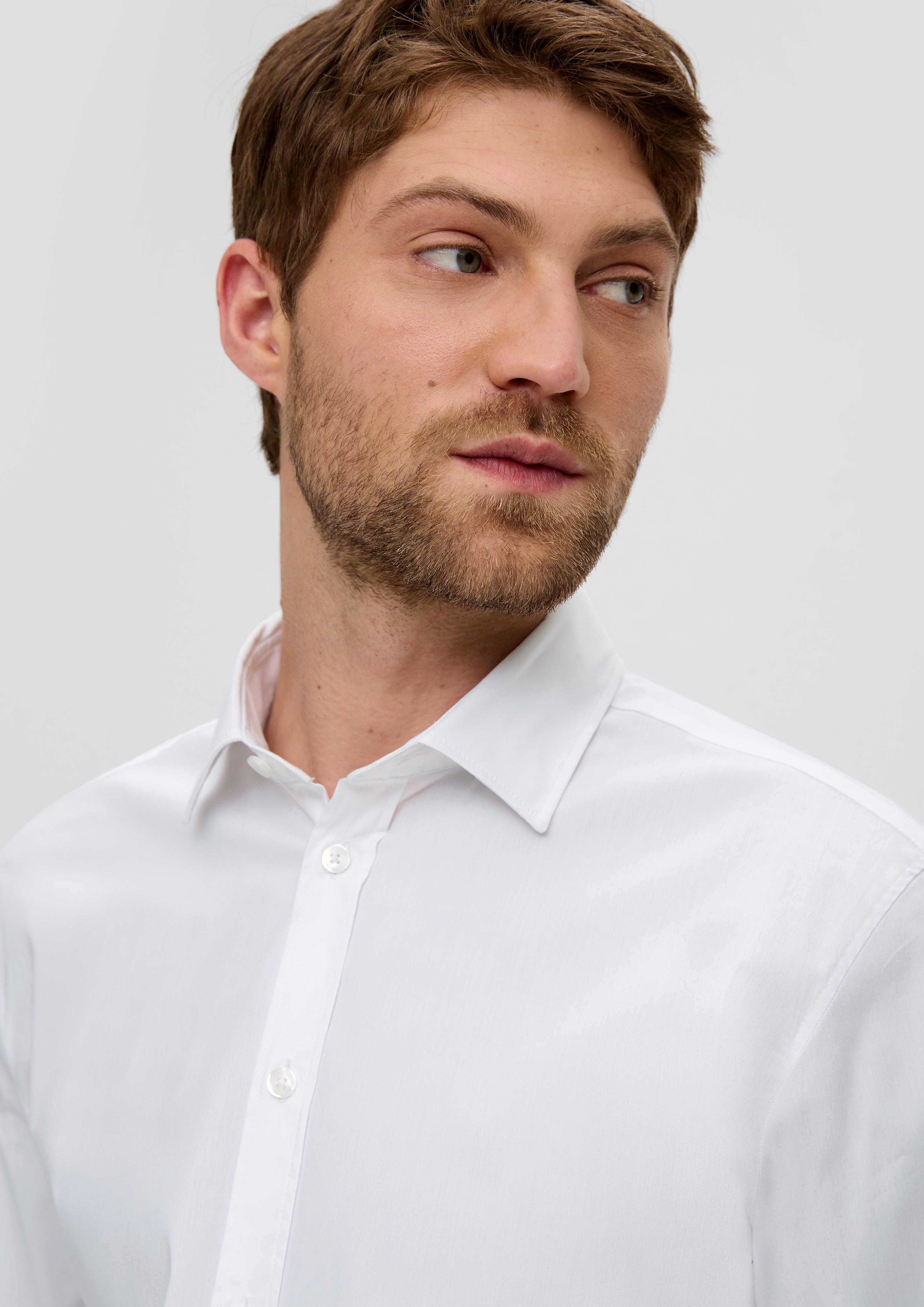 Slim: Anzugshemd aus Baumwollmix  2145478-0100