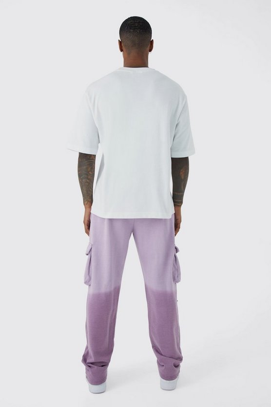 Lockere Cargo-Jogginghose mit Farbverlauf
