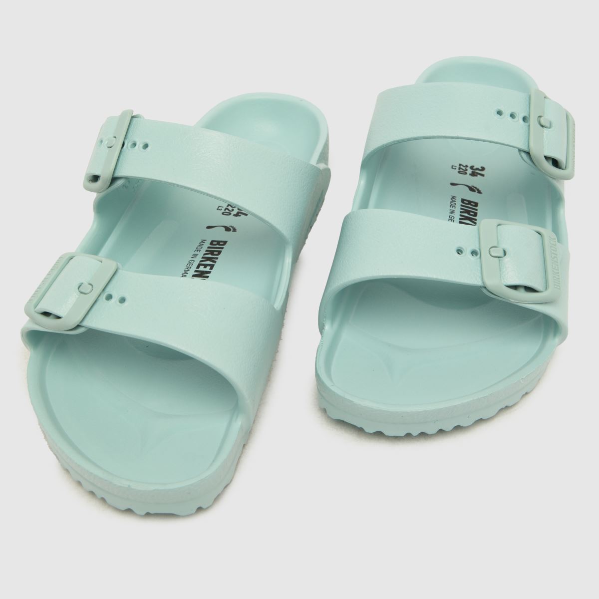 BIRKENSTOCK ljusgröna Arizona Eva Junior sandaler