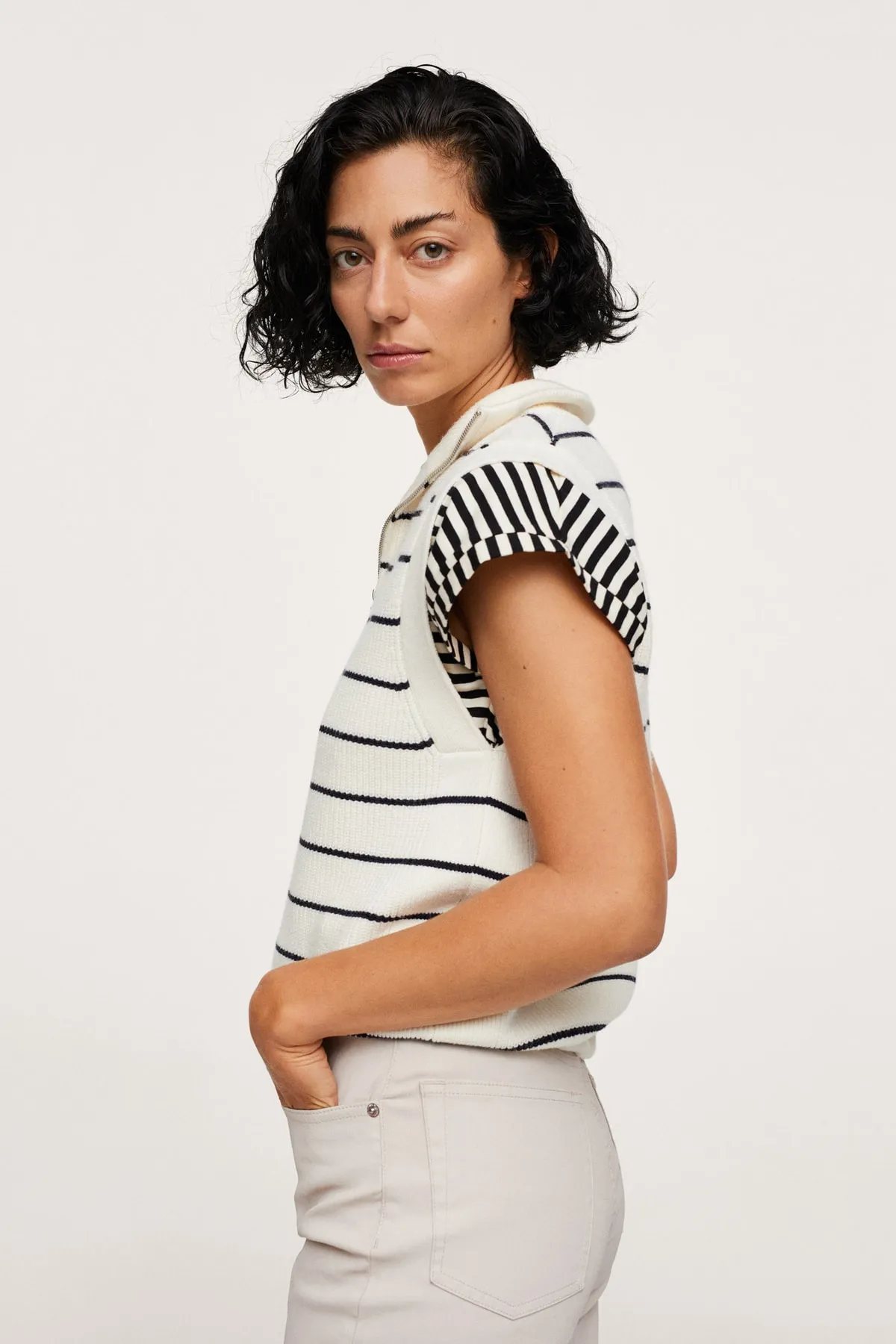 MANGO  17065903 Damen/Mädchen Ecru