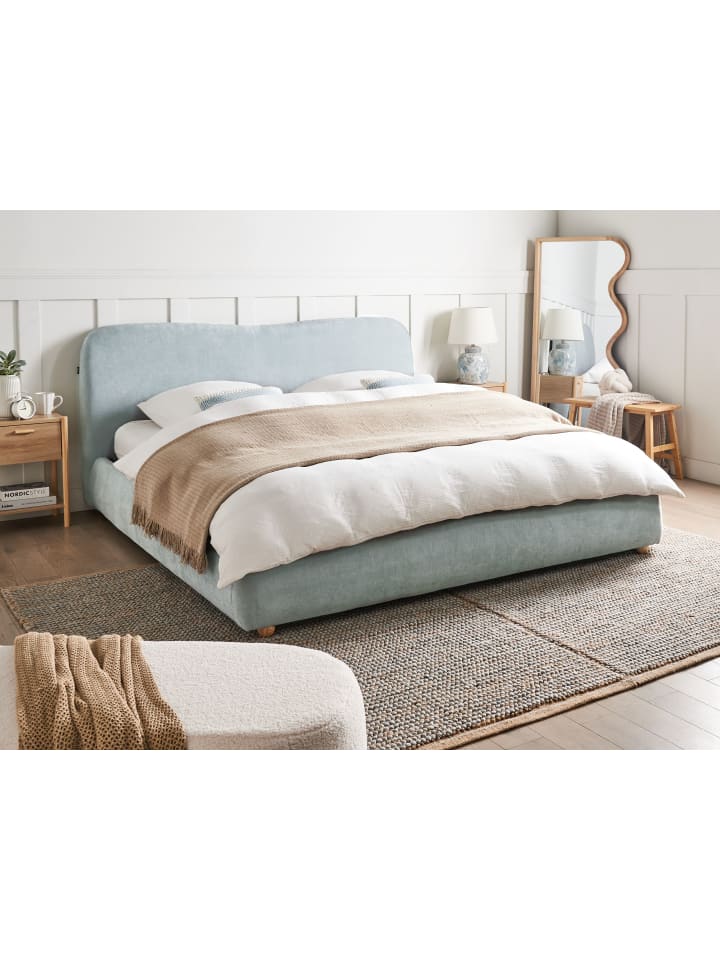 Beliani Doppelbett BLAGNAC in Blau - (W) 200 x (H) 98 x (L) 228 cm günstig kaufen onesize