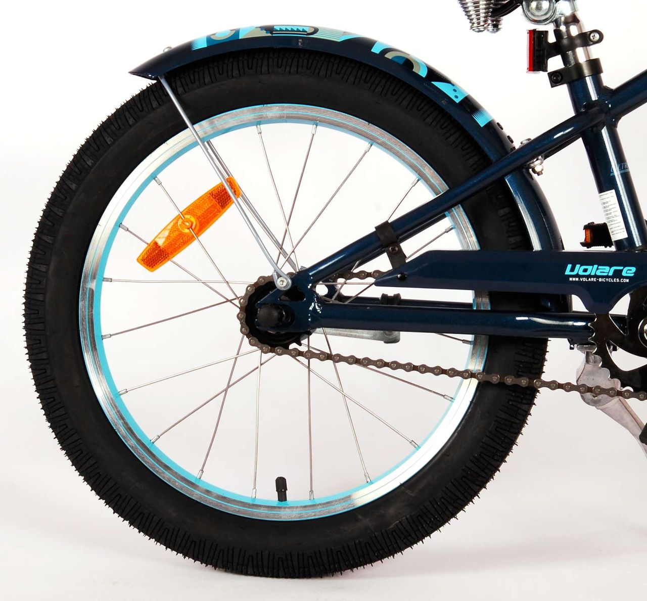 Volare Miracle Cruiser Kinderfahrrad - Jungen - 18 Zoll - Blau Matt - Prime Collection