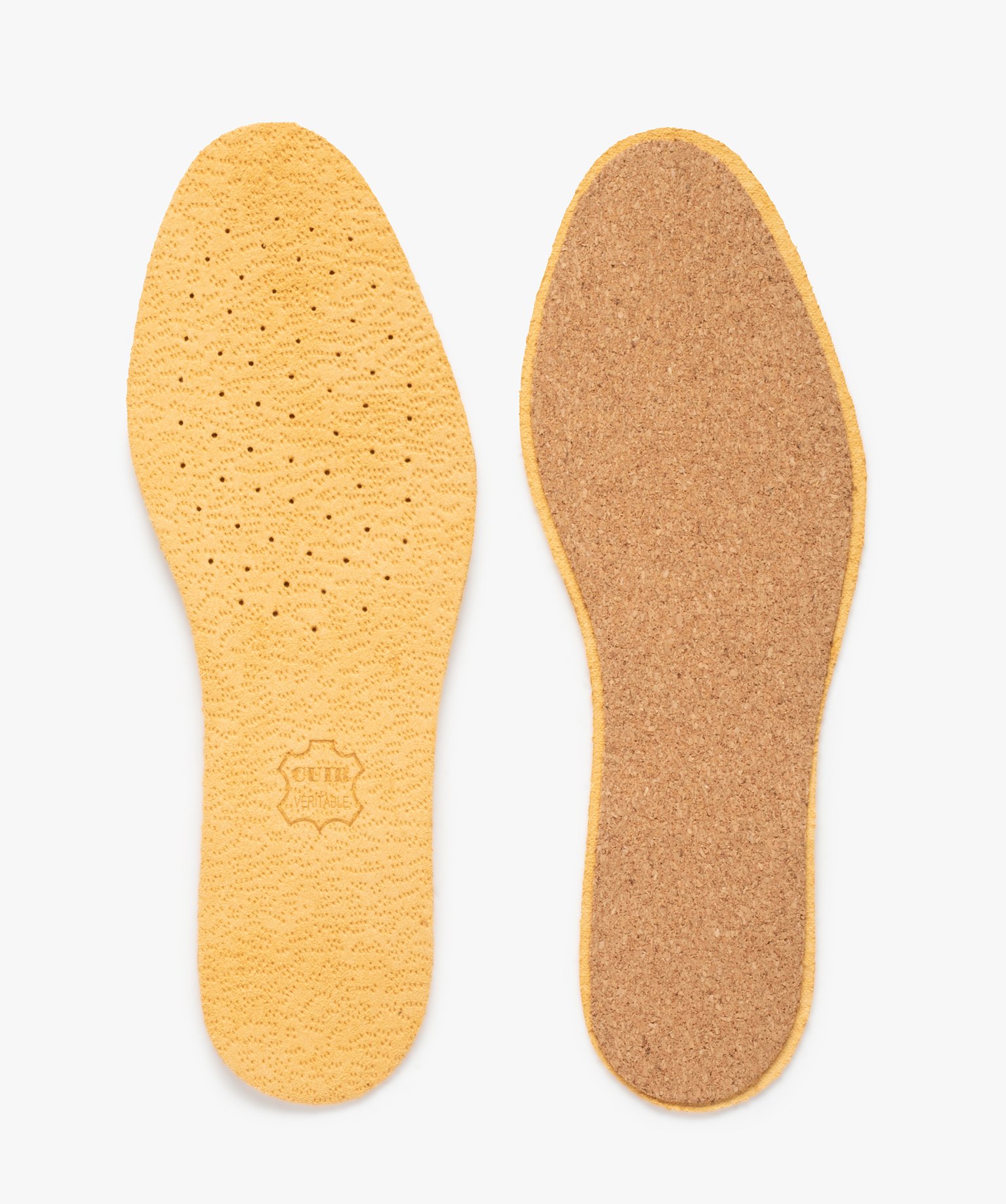 Semelles en cuir isolant – Taille 36-37 marron | GEMO