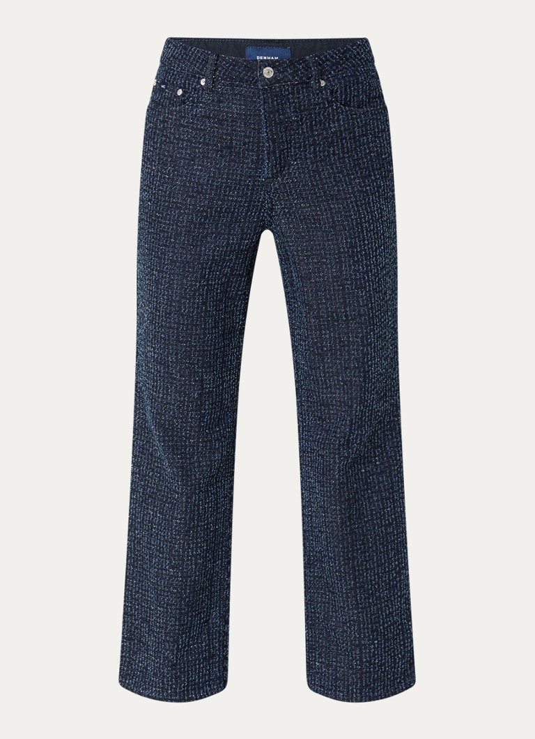 Jean Denham Ima taille haute à jambes larges avec texture