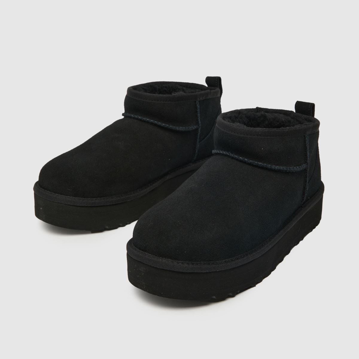 Ugg Classic Ultra Mini Platform Ifjúsági Csizma Fekete