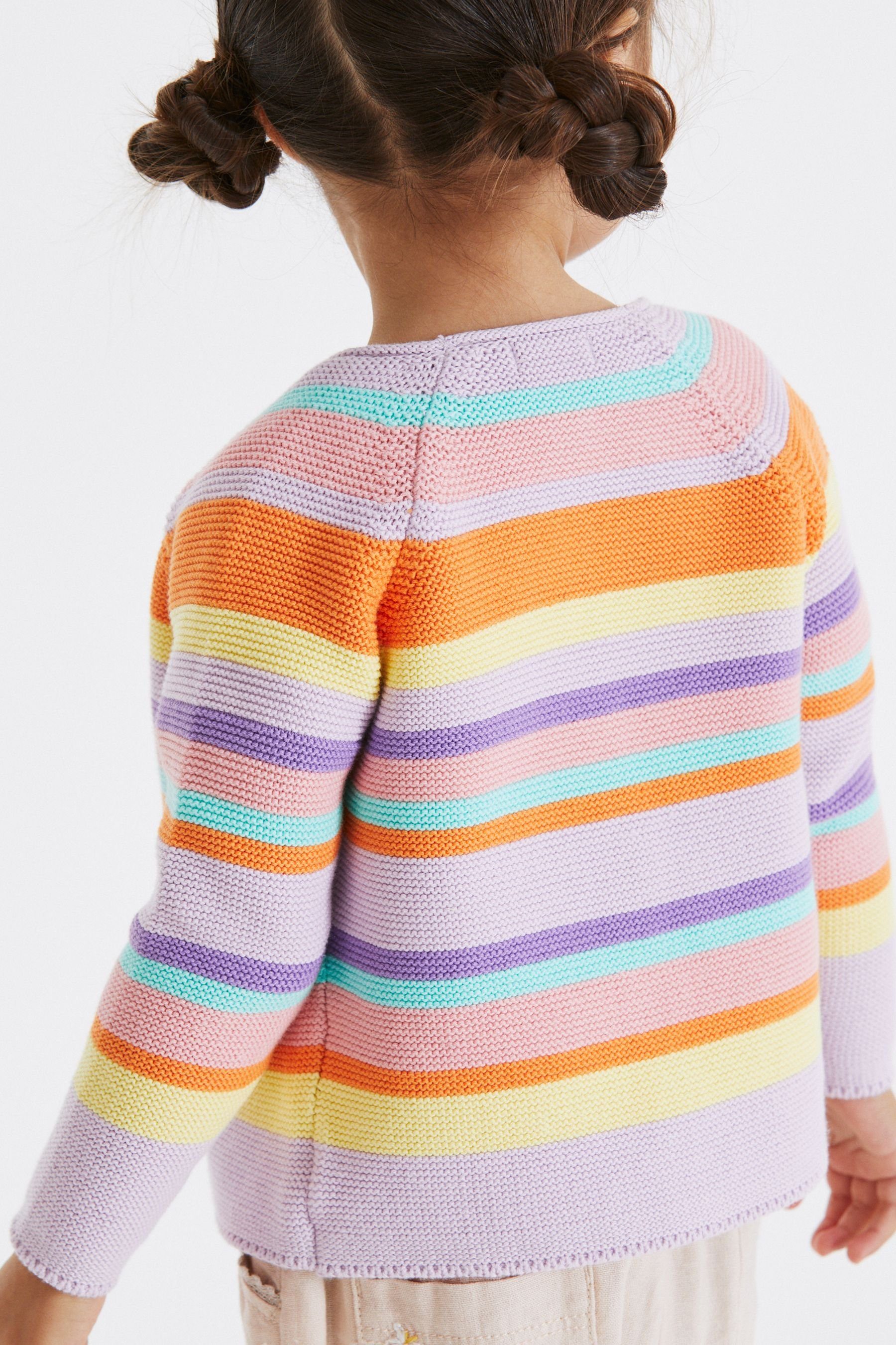 Next Strickjacke Strickjacke mit Regenbogen (1-tlg)