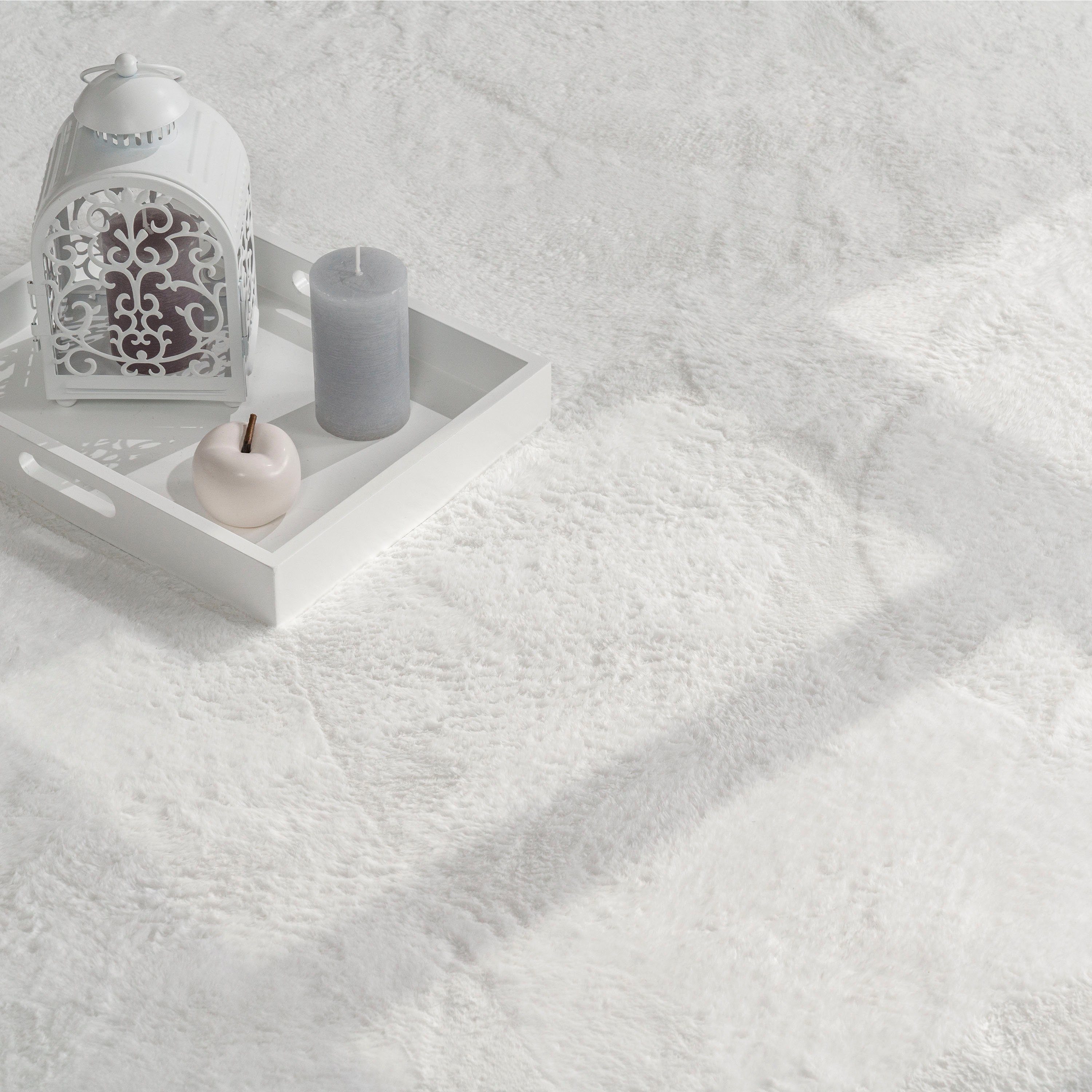 Fellteppich Kunstfell Soft 380, Paco Home, rechteckig, Höhe: 19 mm, Langflor, Kuschelteppich - besonders weich, Uni-Farben