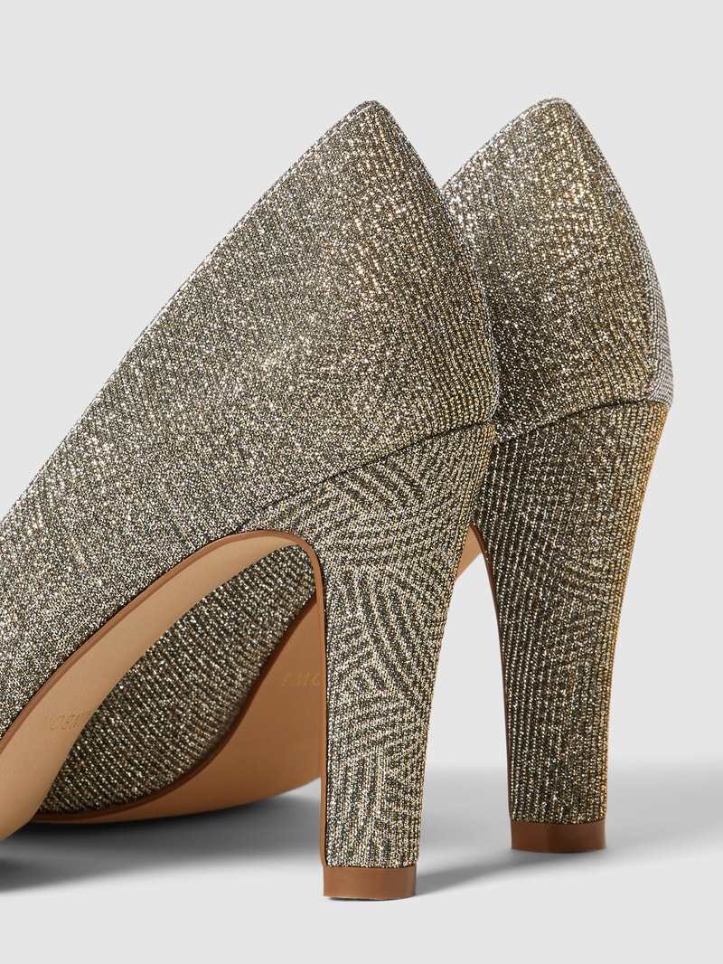 Pumps mit Effektgarn Modell 'FERA' in silber