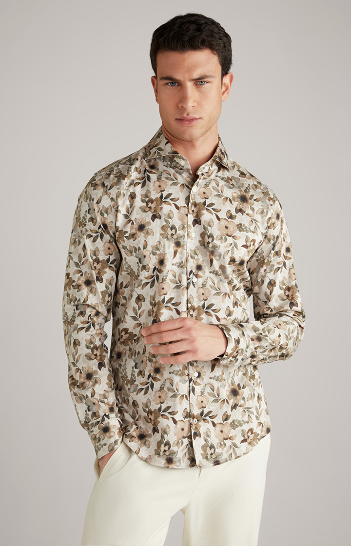 Hemd Pai in Beige/Braun