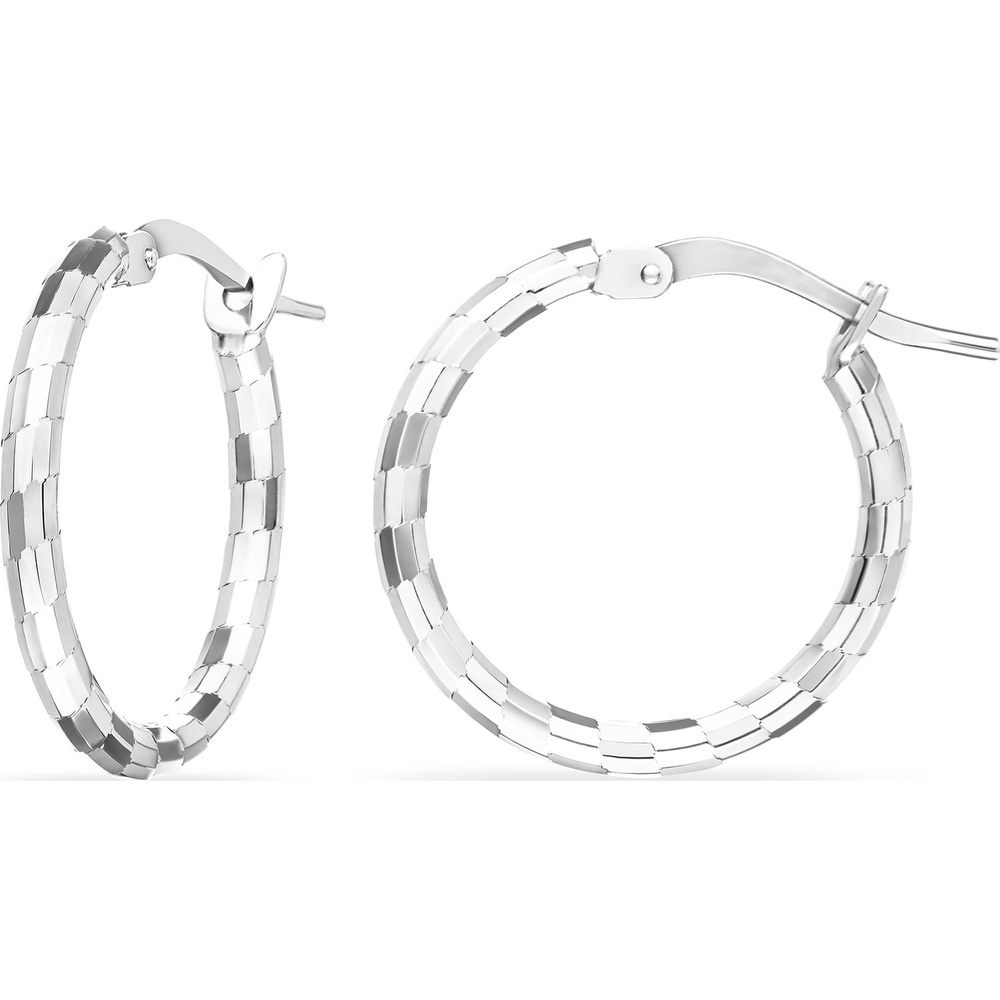 FAVS Créoles 925 Argent Boucles d'oreilles