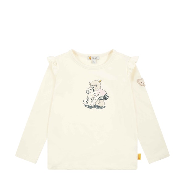 T-Shirt langarm, beige für Mädchen