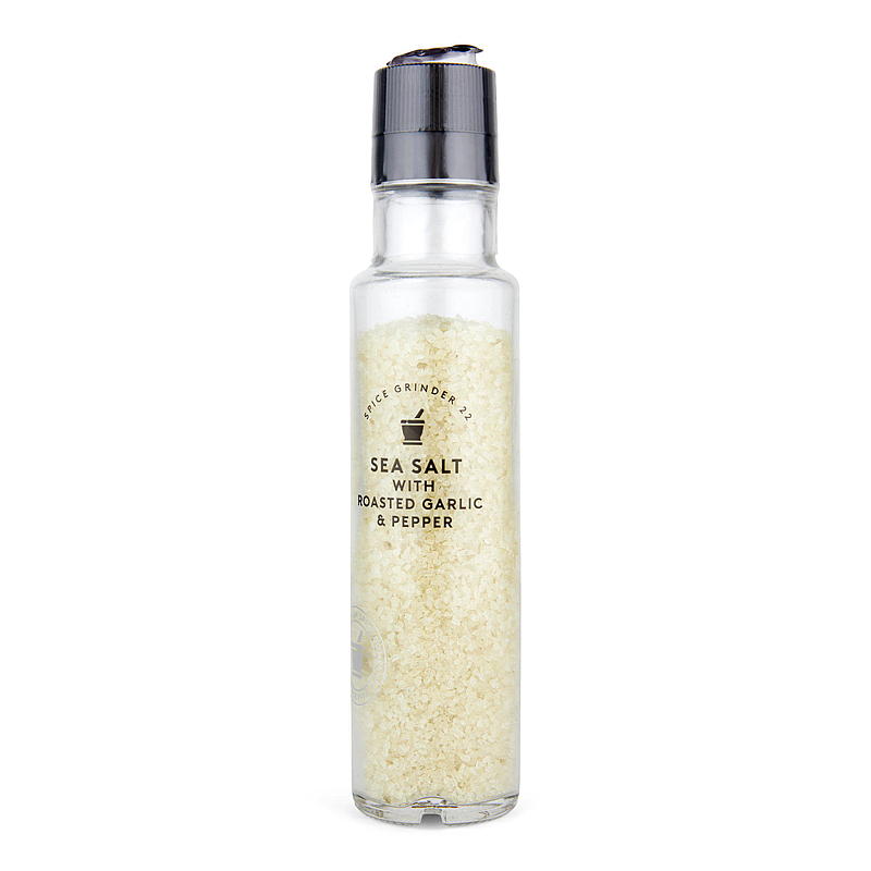 Kryddhuset Havsalt 250 ml m/stekt hvitløk & pepper