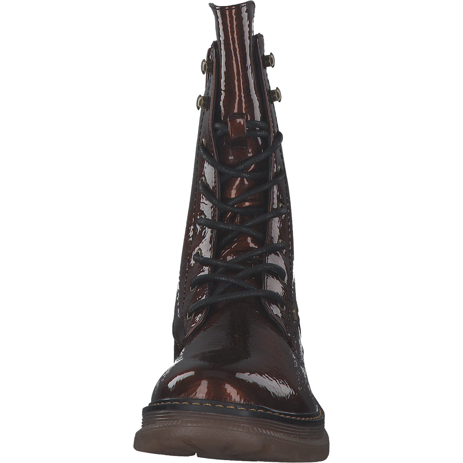 Rieker 92840, Schnürstiefeletten, Damen, Rot