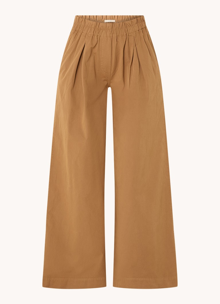 Pantaloni cu talie înaltă, croială largă și buzunare laterale, de la Sessùn Ridee.