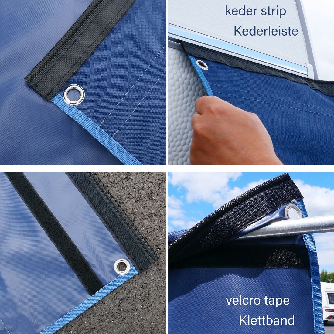 yourGEAR Vorzelt yourGEAR Caravan Organizer Hook Hakenleiste Wohnwagen 100cm 8 Haken, Personen: 0