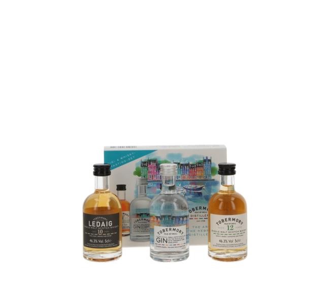 Miniatursortiment Tobermory Gin & Whisky Tasting Set 0,15 l·45,3 % vol