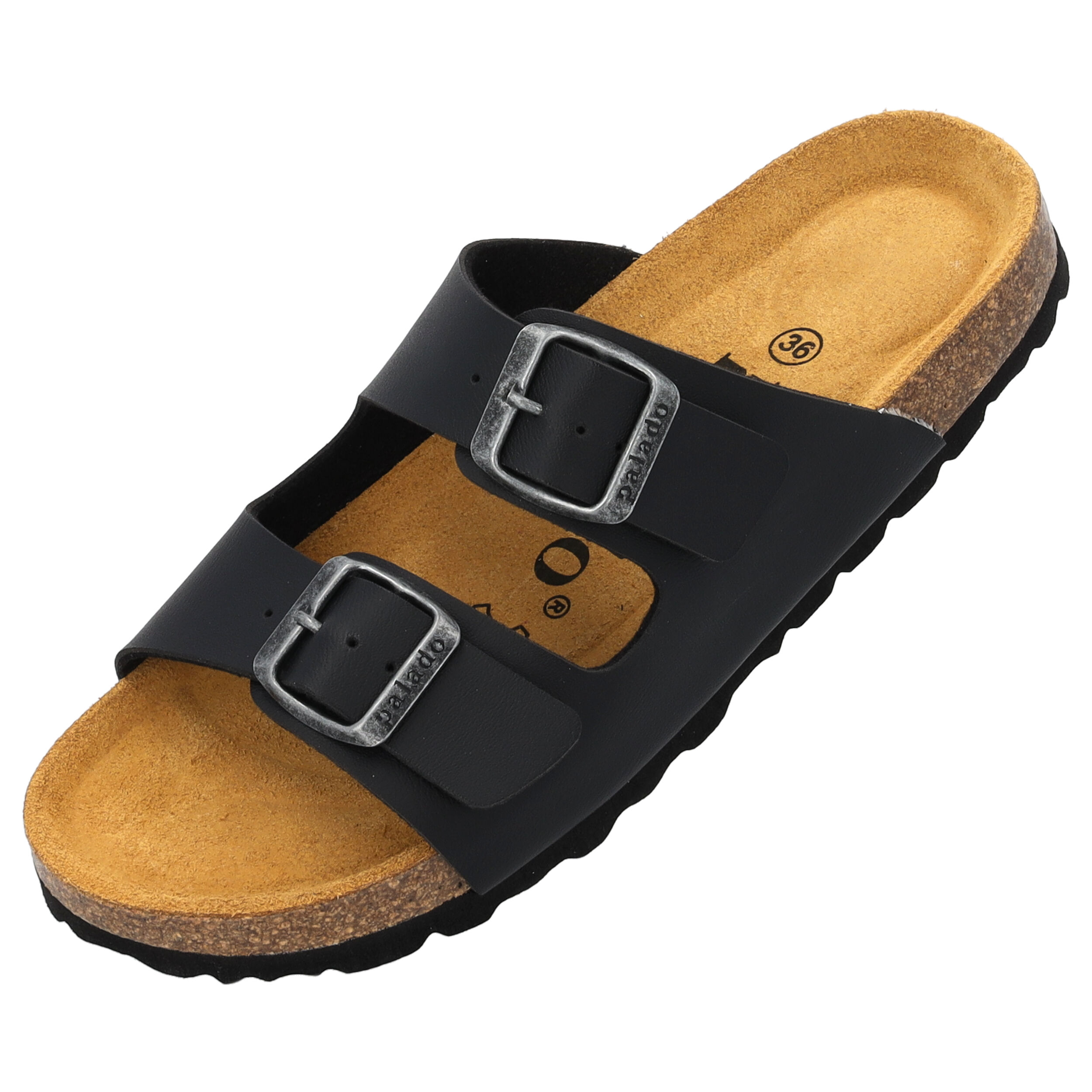 Palado Kids Korfu B Basic, Pantoletten, Kinder, Schwarz