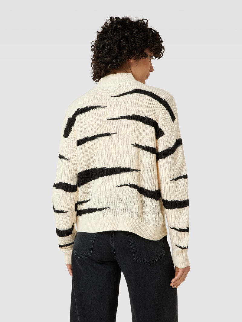 Strickpullover mit Turtleneck Modell 'LUANA' in offwhite